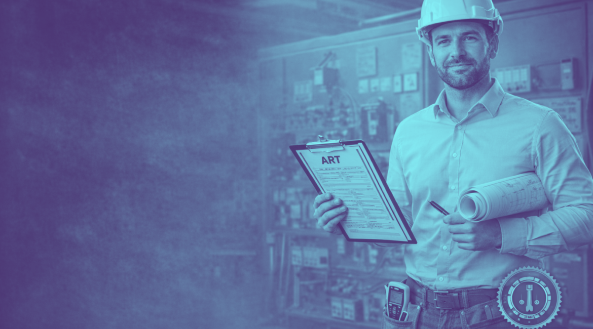 Laudo técnico com ART emitido por engenheiro registrado no CREA em São Paulo